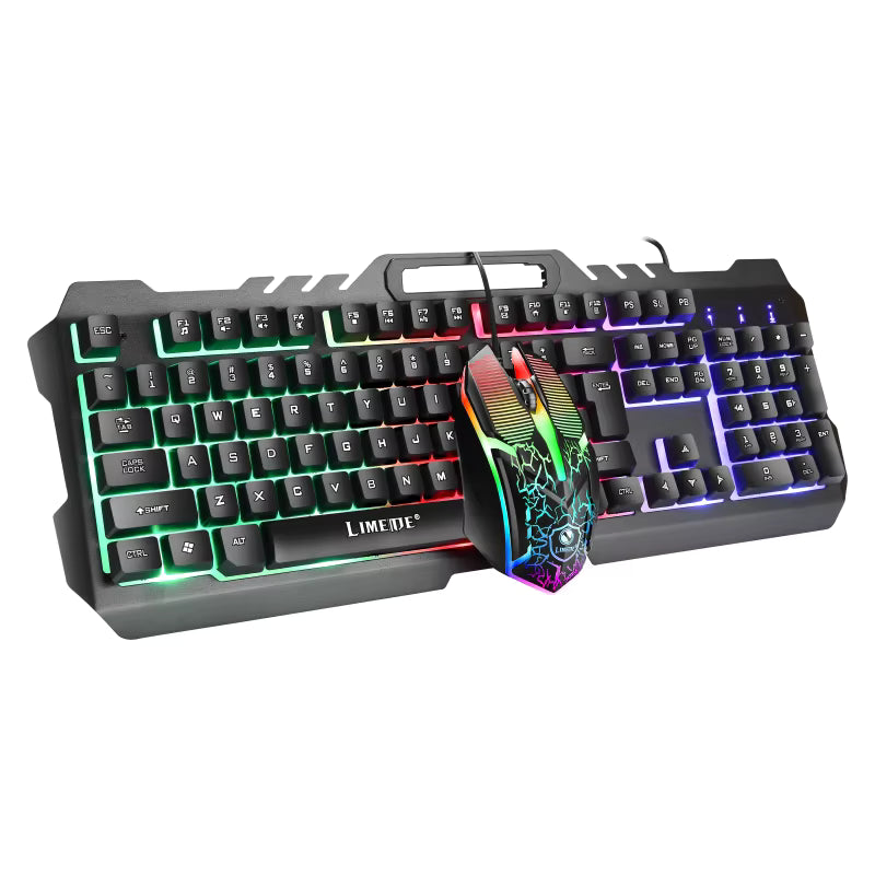 2026 Silence Pro RGB Gaming Combo: Mechanical Feel Keyboard & Mouse
