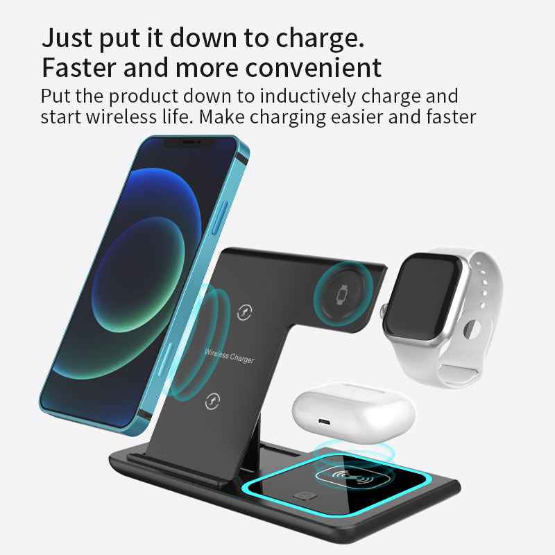2025 New Multifunction 3 in 1 Wireless Charger - Strong Magnetic Fast Charger for Phone, Smart Watch, and Earphones
