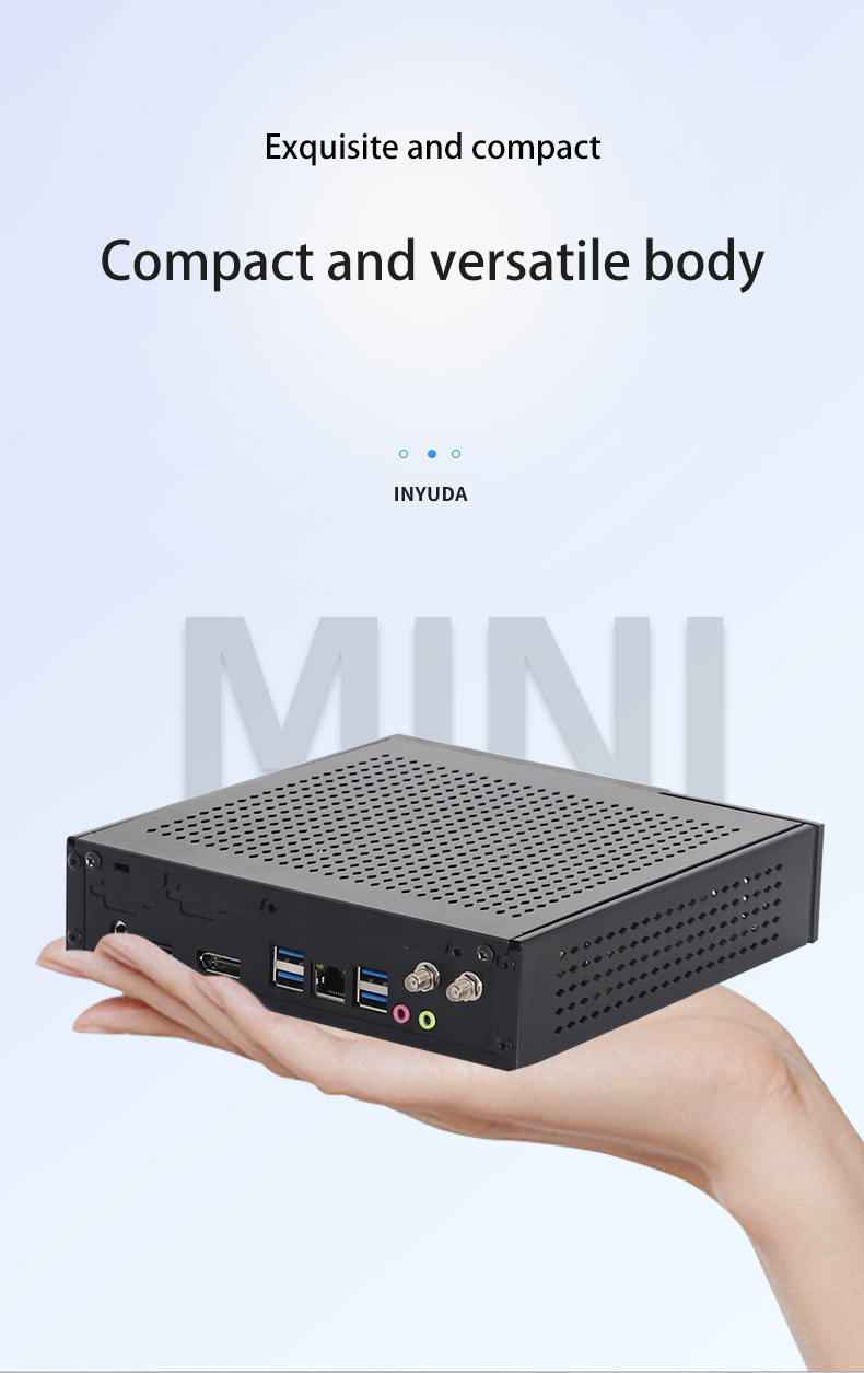 Quad-Core Mini PC with 4K HDMI & VGA | 4x USB Ports for Office & Gaming