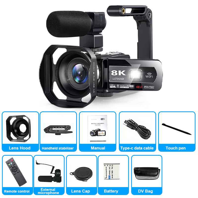 8K Ultra HD DSLR Camera for Professional Video Shooting