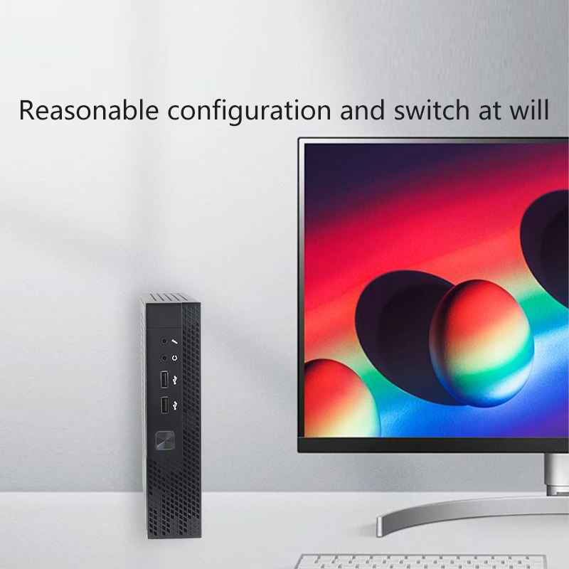 Quad-Core Mini PC with 4K HDMI & VGA | 4x USB Ports for Office & Gaming