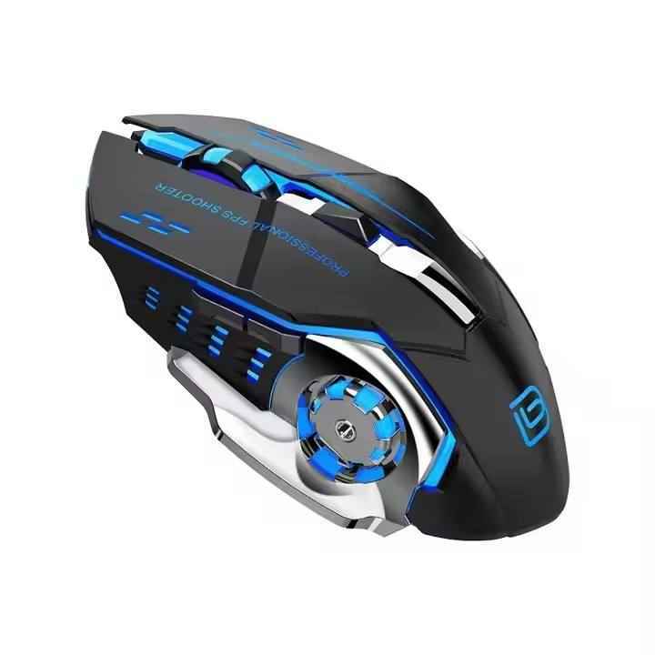 Silent Wireless Gaming Mouse - Rechargeable RGB