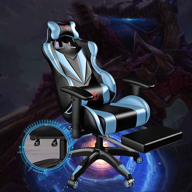 Gaming Chair with Footrest for Ultimate Comfort | Ergonomic Office & E-Sports Design