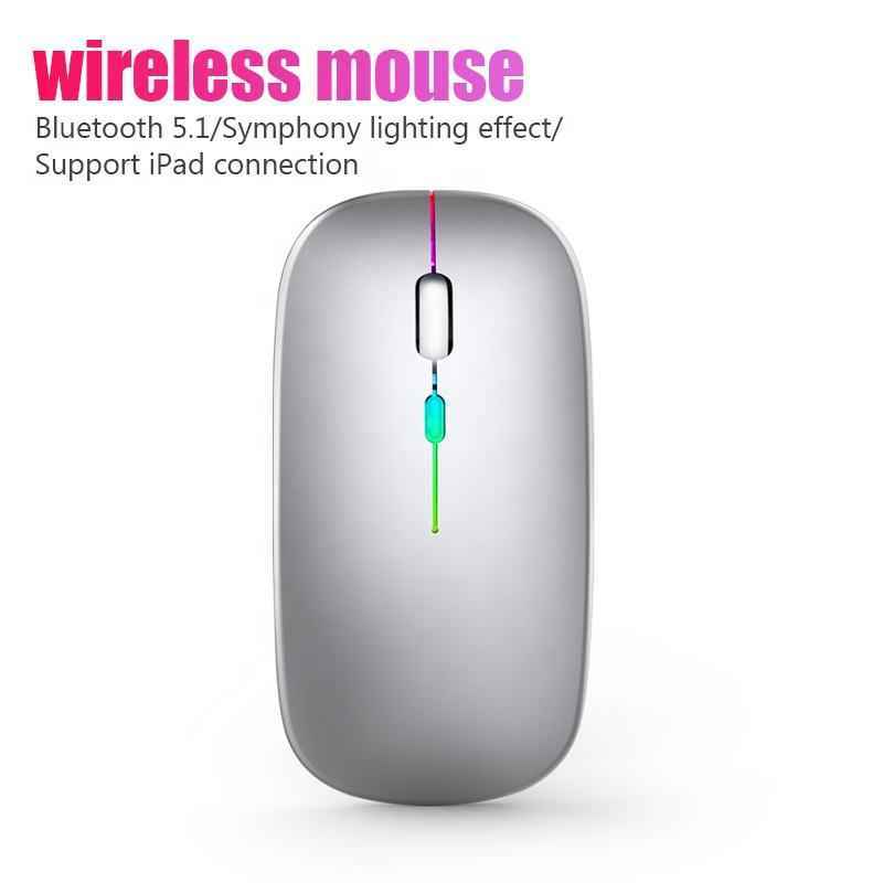 RGB Wireless Gaming Mouse - Silent & Rechargeable for Ultimate Performance