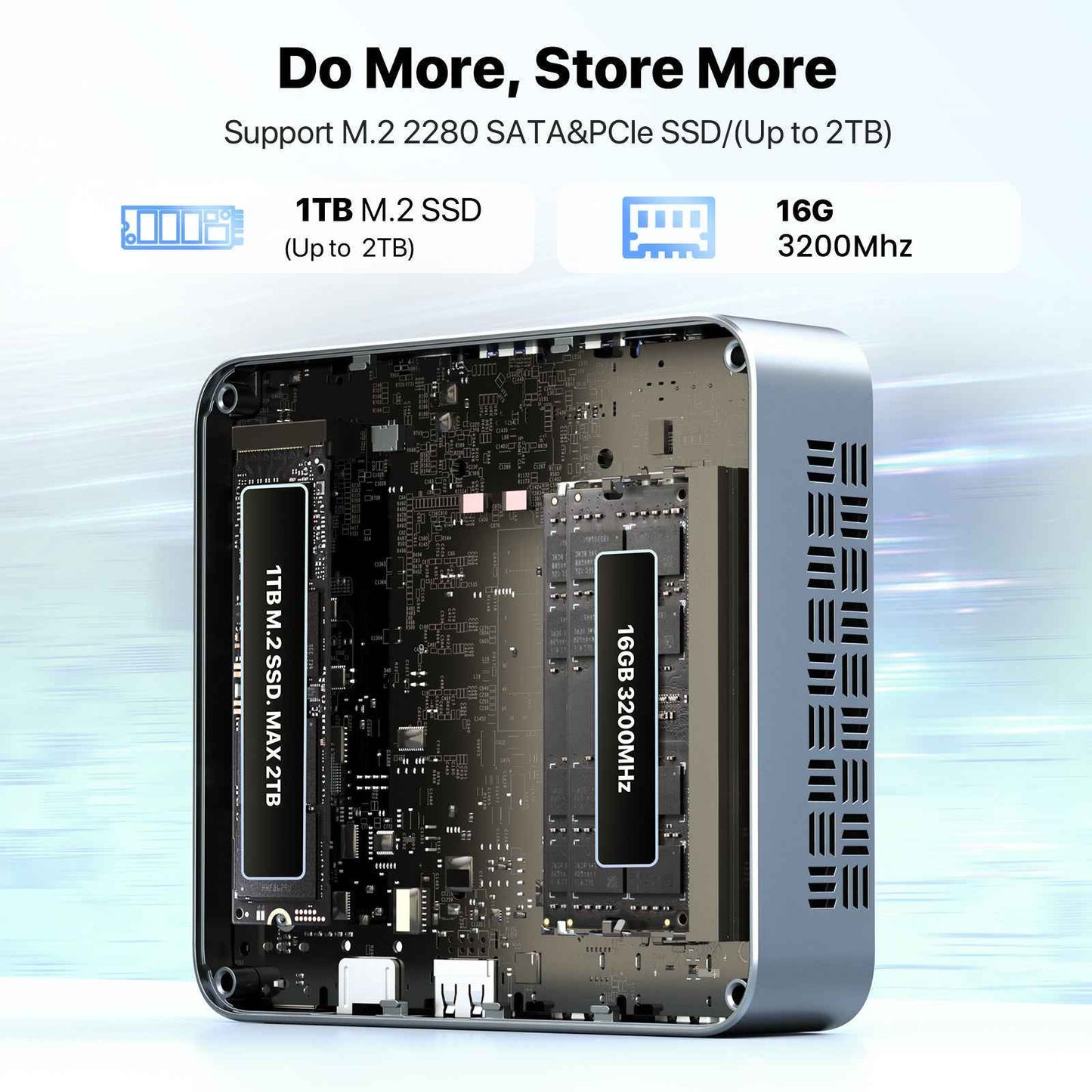 Win 11 Mini PC 16GB RAM, 512GB SSD | Compact Performance N150