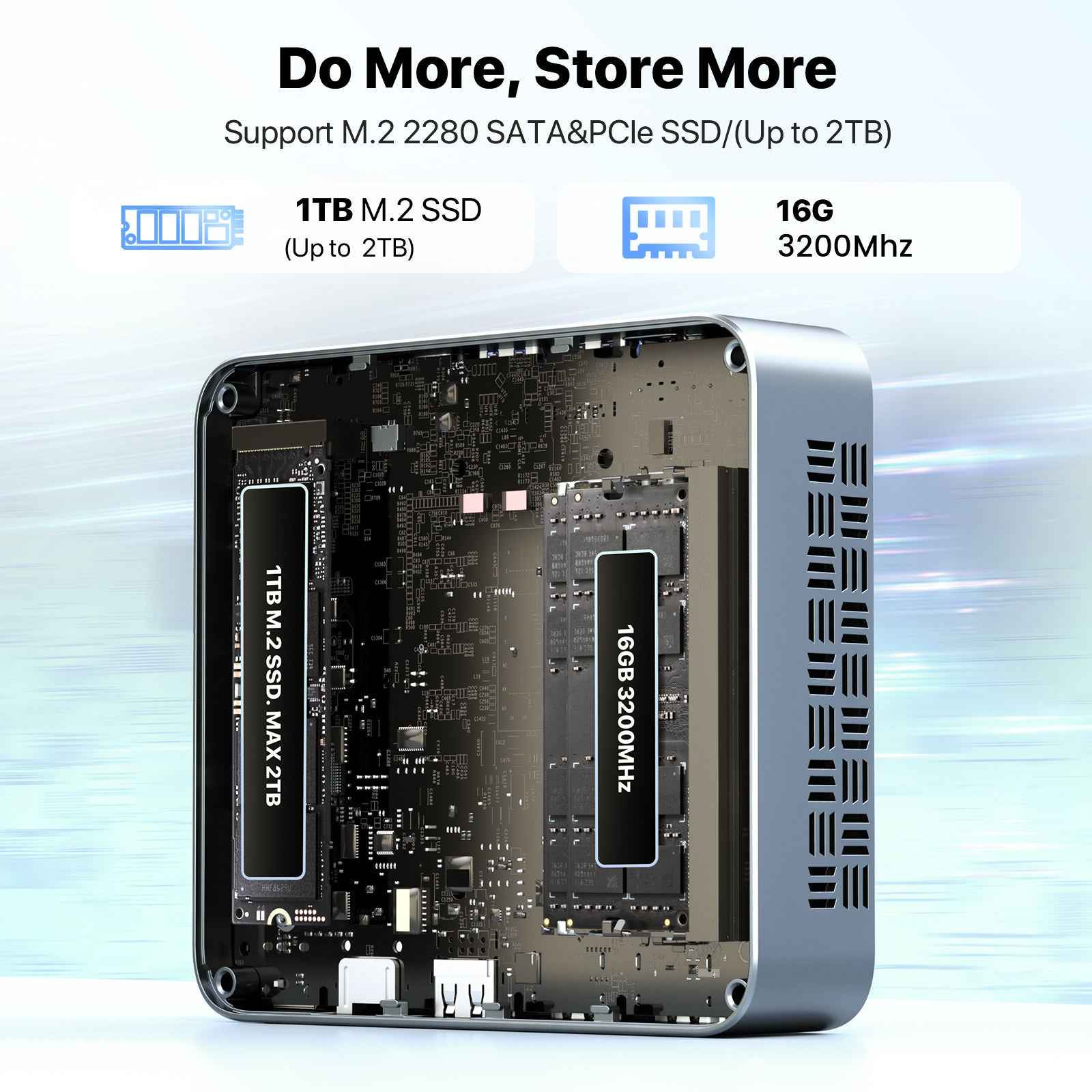 Win 11 Mini PC 16GB RAM, 512GB SSD | Compact Performance N150