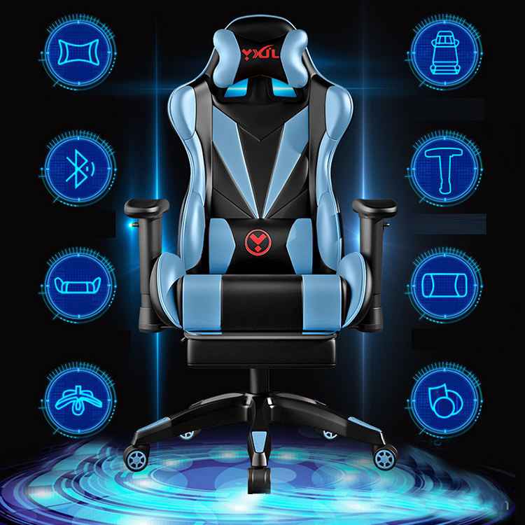 Gaming Chair with Footrest for Ultimate Comfort | Ergonomic Office & E-Sports Design