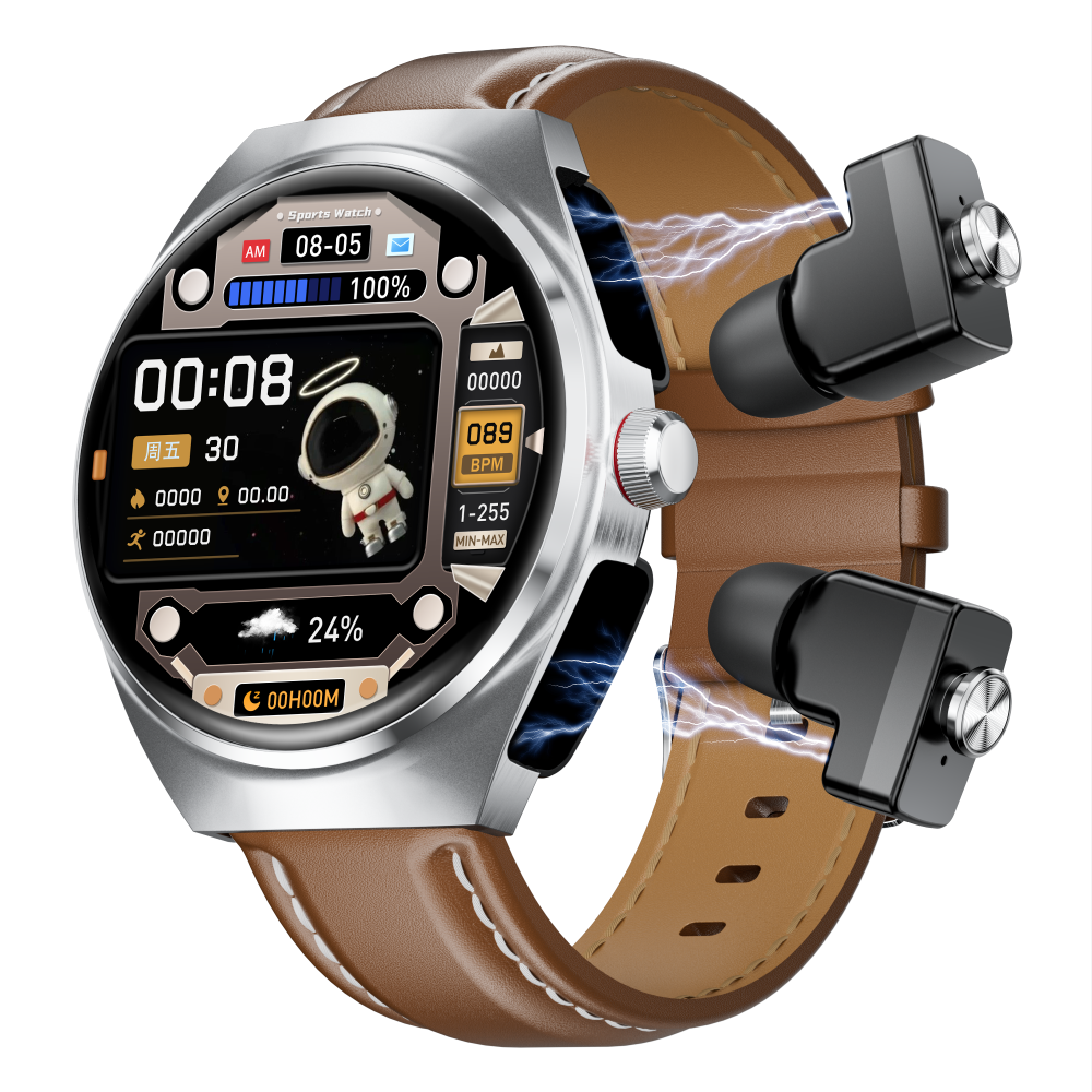 2025 Smartwatch Fitness Tracker & Earbuds 2-in-1 Pro