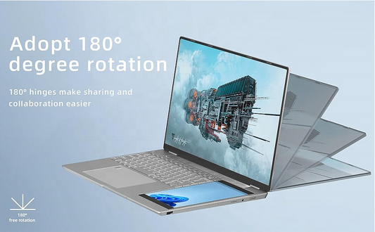 Dual Screen Laptop 15.6'' – Touch & Backlit Pro for Enhanced Productivity