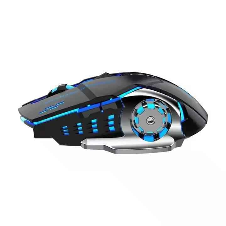 Silent Wireless Gaming Mouse - Rechargeable RGB