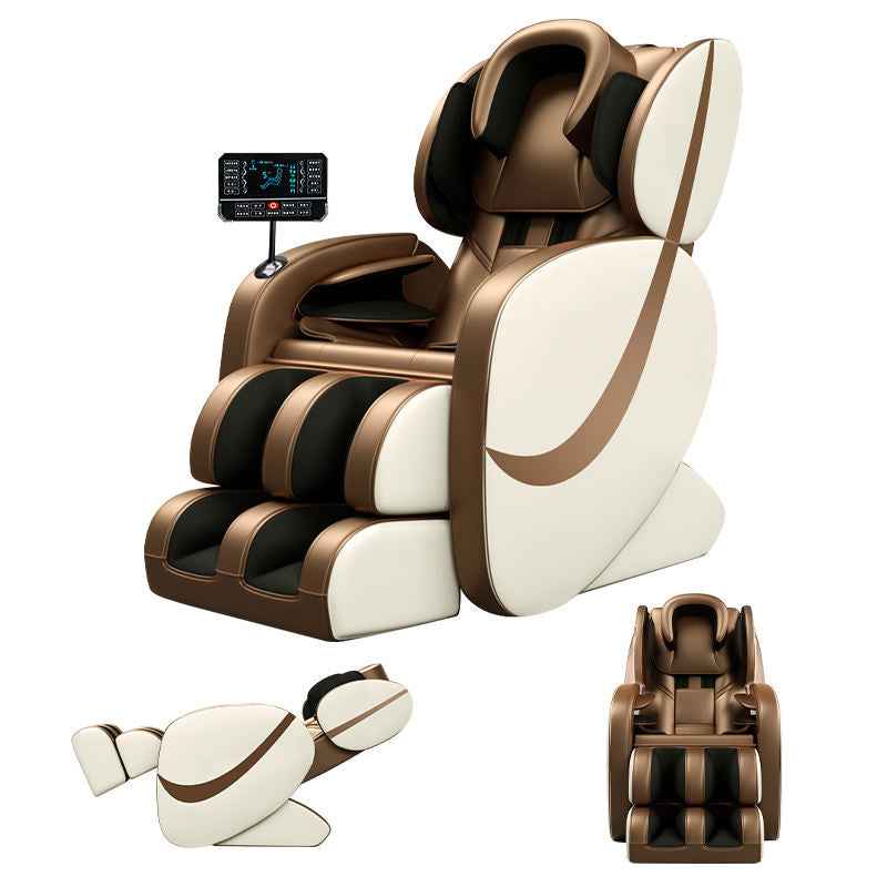 Music Sync Massage Chair with Head Kneading and LCD Display