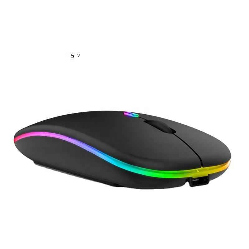 RGB Wireless Gaming Mouse - Silent & Rechargeable for Ultimate Performance