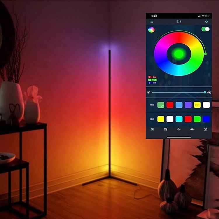 Smart RGB Floor Lamp – Modern LED Tripod Lighting Solution