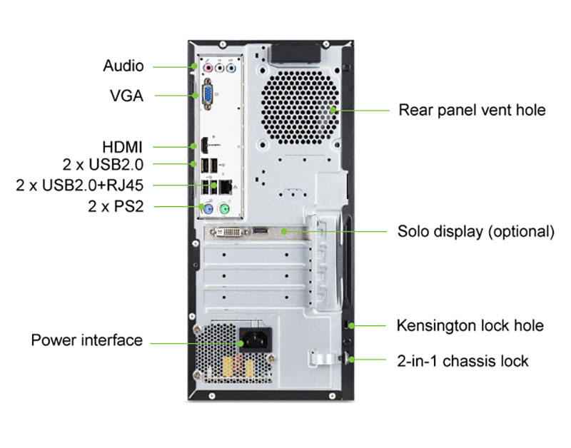 Acer N4270 Business Desktop | Efficient Office PC Computer for Productivity