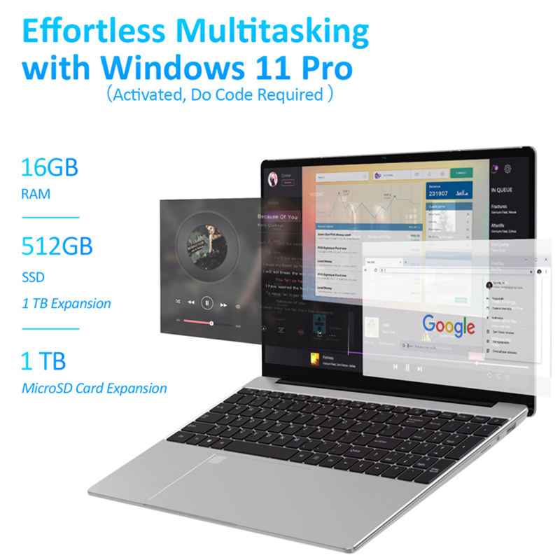 15.6-Inch Core Laptop - Fast, Sleek & Affordable Performance