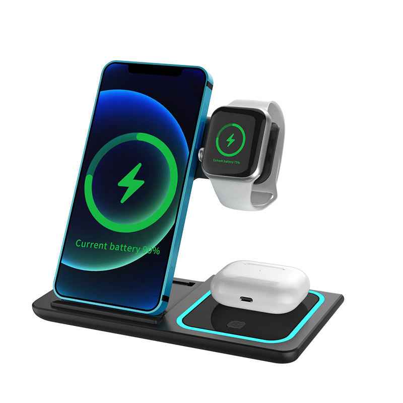 2025 New Multifunction 3 in 1 Wireless Charger - Strong Magnetic Fast Charger for Phone, Smart Watch, and Earphones