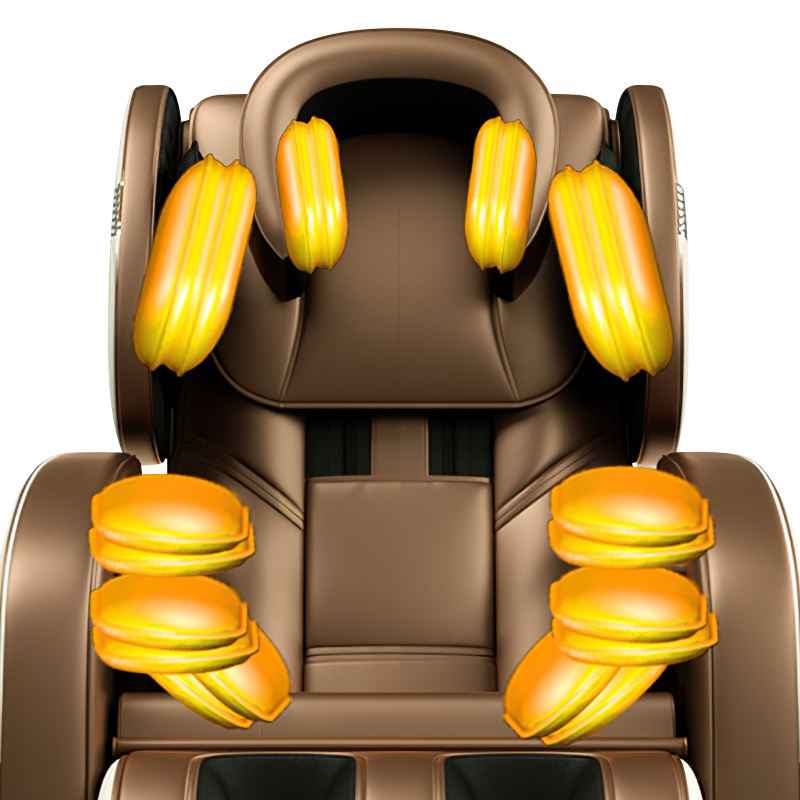 Music Sync Massage Chair with Head Kneading and LCD Display