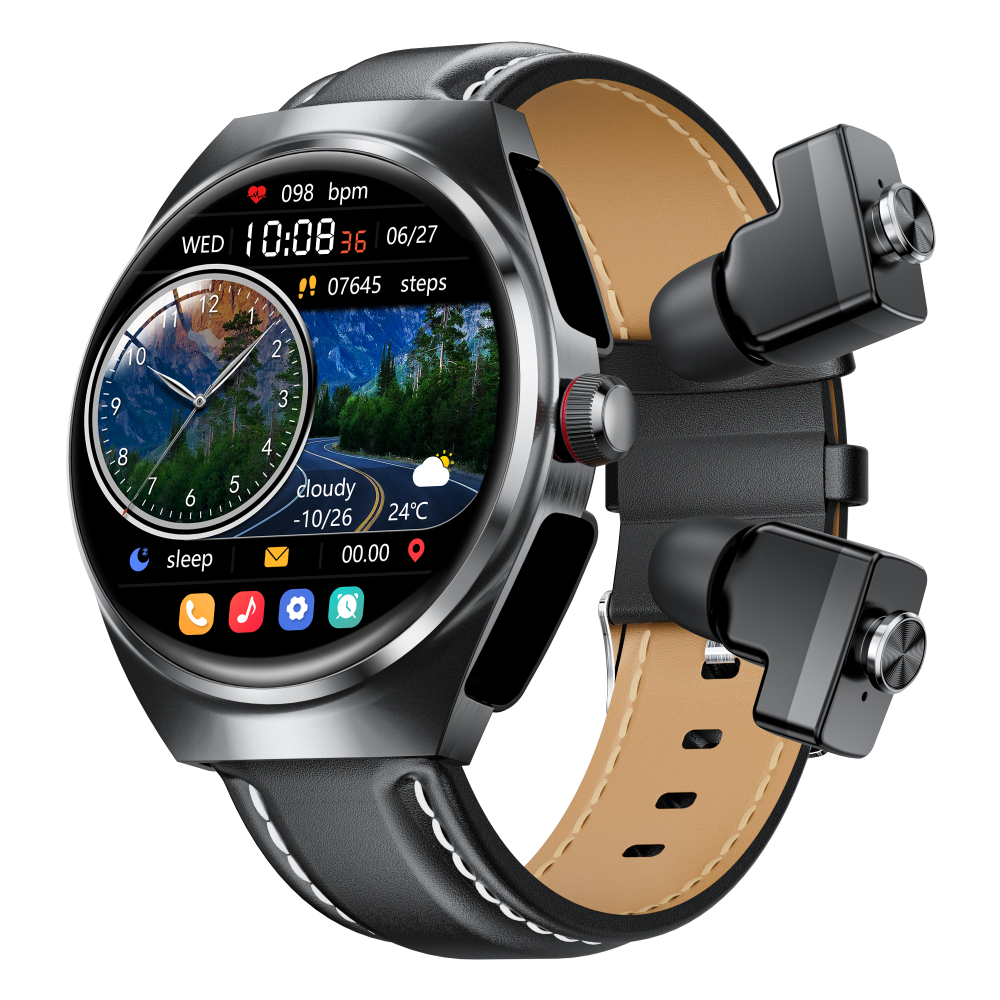 2025 Smartwatch Fitness Tracker & Earbuds 2-in-1 Pro