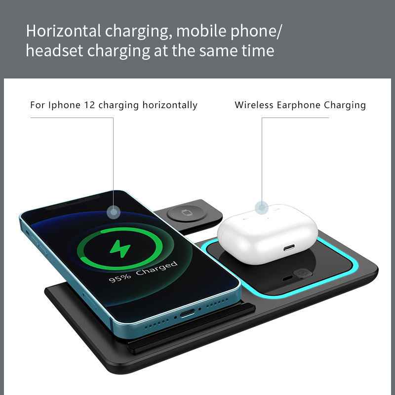 2025 New Multifunction 3 in 1 Wireless Charger - Strong Magnetic Fast Charger for Phone, Smart Watch, and Earphones