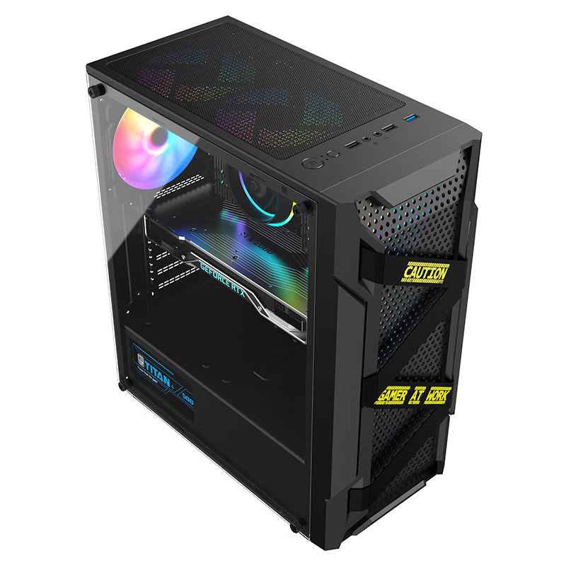 Intel i7 i9 Gaming PC - High Airflow Full Tower for Ultimate Performance